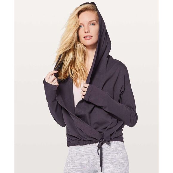 Lululemon Sweaters - Lululemon Ready To Rulu Wrap Hoodie Purple #W4AOKS Athletic Size 2
